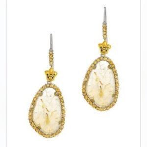 Phillip Gavriel 18K & Silver Rock Candy Slice Drop Earrings